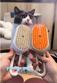 cepillo vaporizado para mascotas 3 en 1